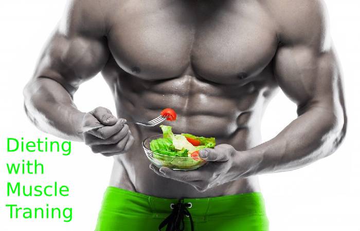 Dieting with muscle training