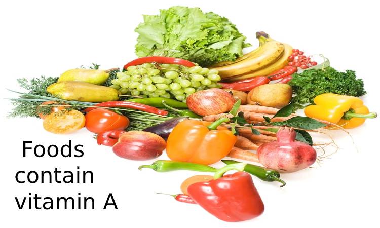 Foods containing Vitamin A