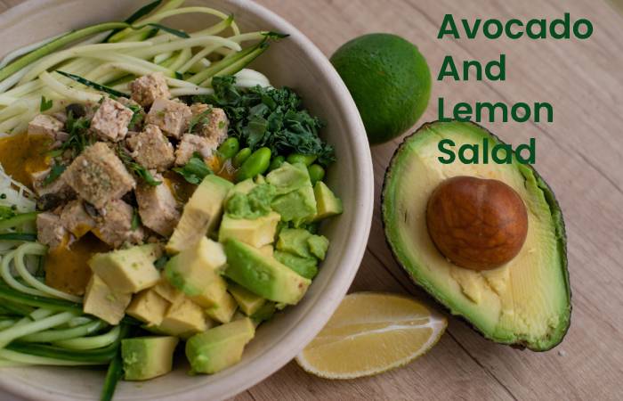 Avocado and lemon salad