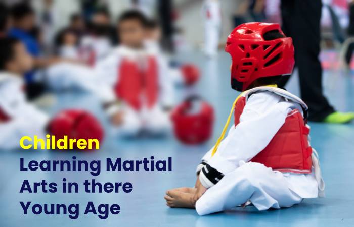 Children learning Martial Arts in there Young Age