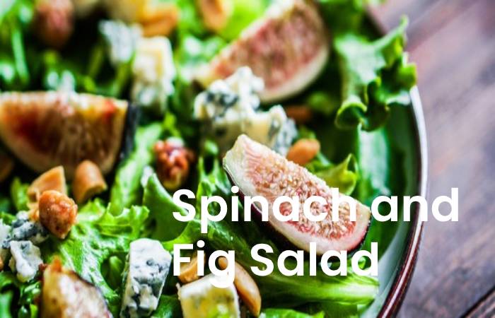 Spinach and fig salad