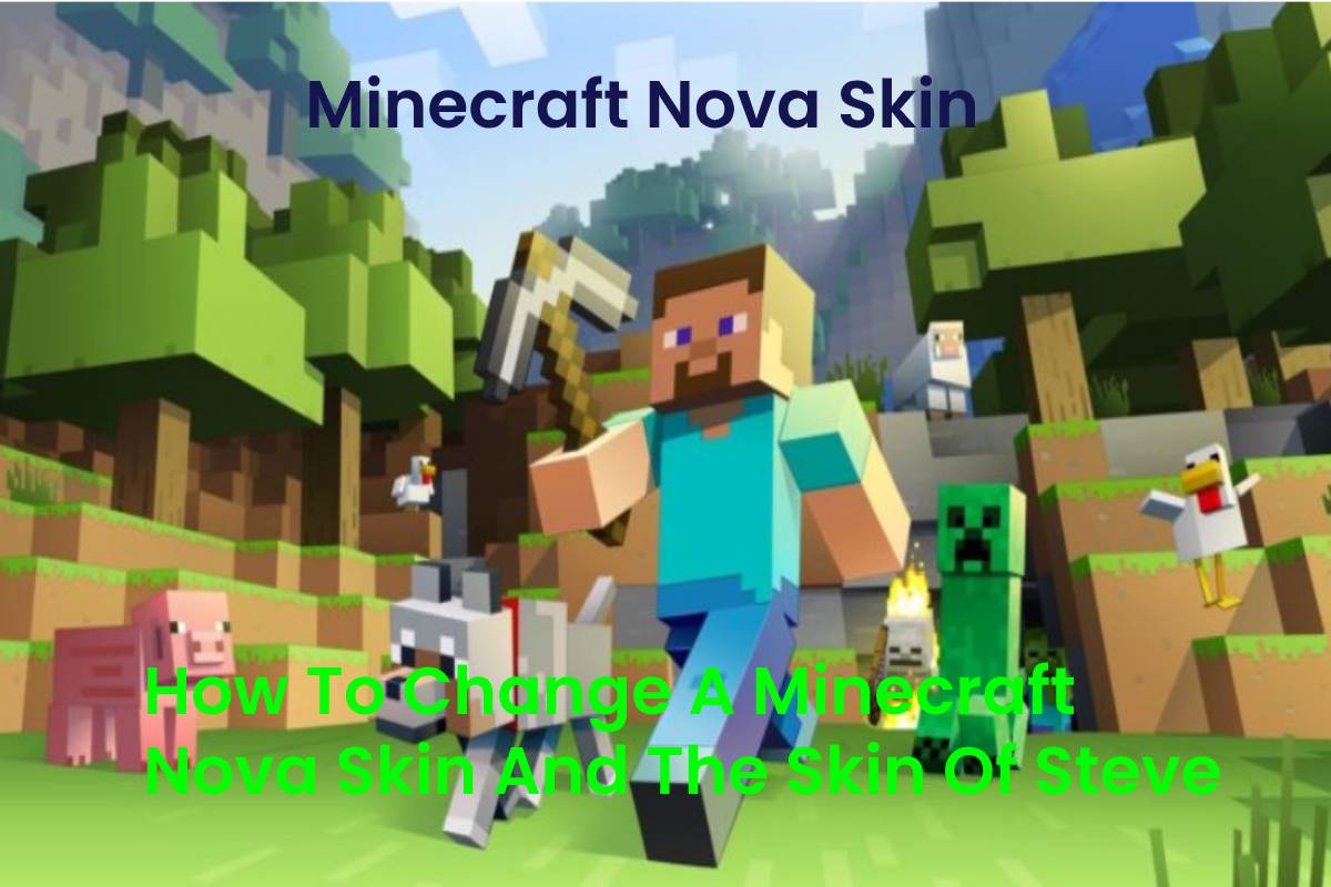 How To Change A Minecraft Nova Skin And The Skin Of Steve